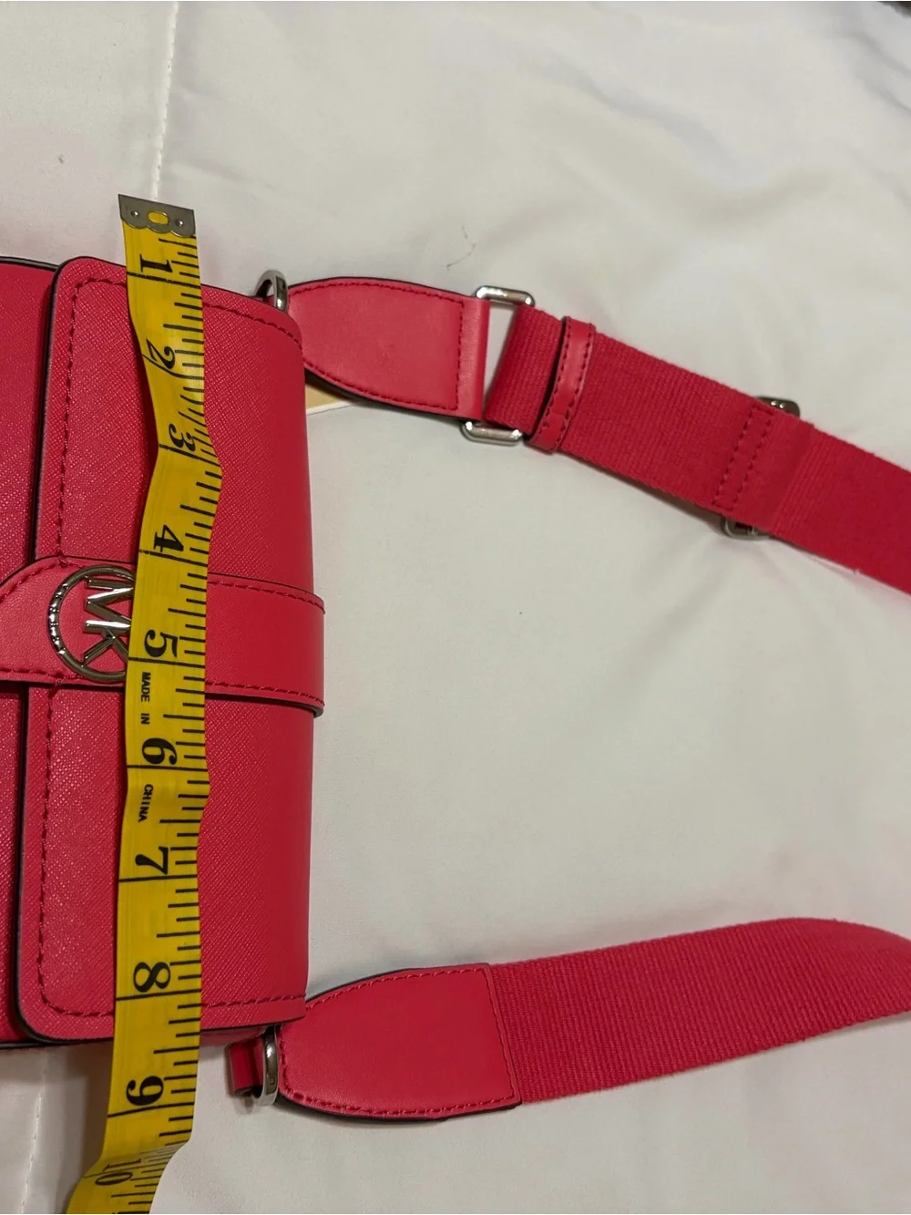 Michael Kors Hot Pink Crossbody Phone Bag with Wide Strap